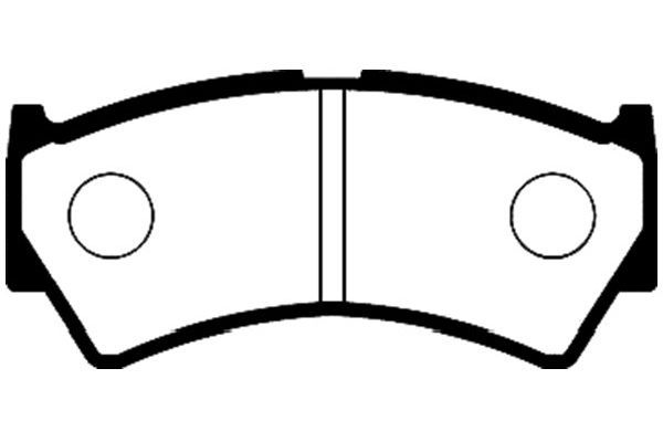 KAVO PARTS Комплект тормозных колодок, дисковый тормоз BP-8519
